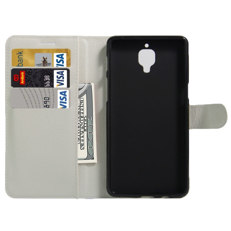 For OnePlus  Three Litchi Texture Horizontal Flip Leather Case with Magnetic Buckle & Holder & Card Slots & Wallet