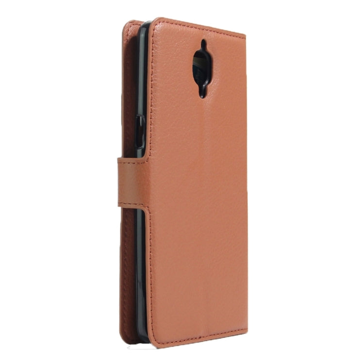 For OnePlus  Three Litchi Texture Horizontal Flip Leather Case with Magnetic Buckle & Holder & Card Slots & Wallet