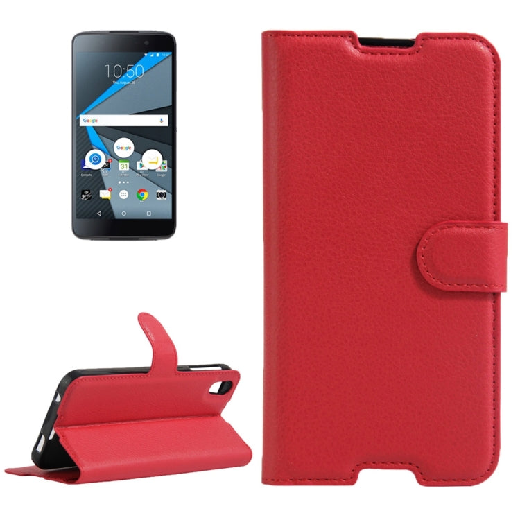 For BlackBerry DTEK50 & Alcatel Idol 4 Litchi Texture Horizontal Flip Leather Case with Magnetic Buckle & Holder & Card Slots & Wallet