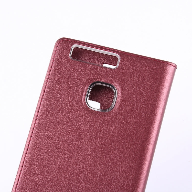 For Huawei  P9 Horizontal Flip Leather Case with Smart Window