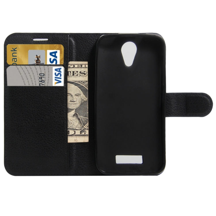 For DOOGEE X3 Litchi Texture Horizontal Flip Leather Case with Magnetic Buckle & Holder & Card Slots & Wallet