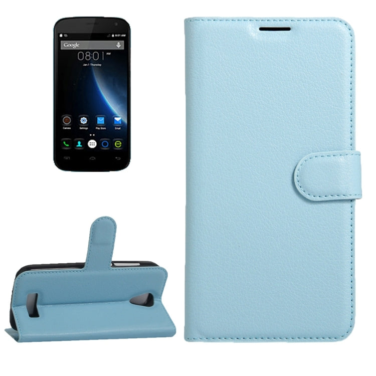 For DOOGEE X3 Litchi Texture Horizontal Flip Leather Case with Magnetic Buckle & Holder & Card Slots & Wallet