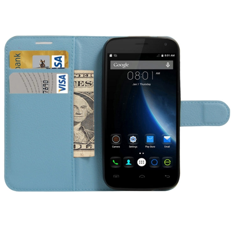 For DOOGEE X3 Litchi Texture Horizontal Flip Leather Case with Magnetic Buckle & Holder & Card Slots & Wallet