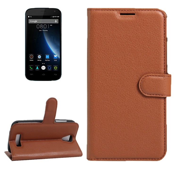 For DOOGEE X3 Litchi Texture Horizontal Flip Leather Case with Magnetic Buckle & Holder & Card Slots & Wallet