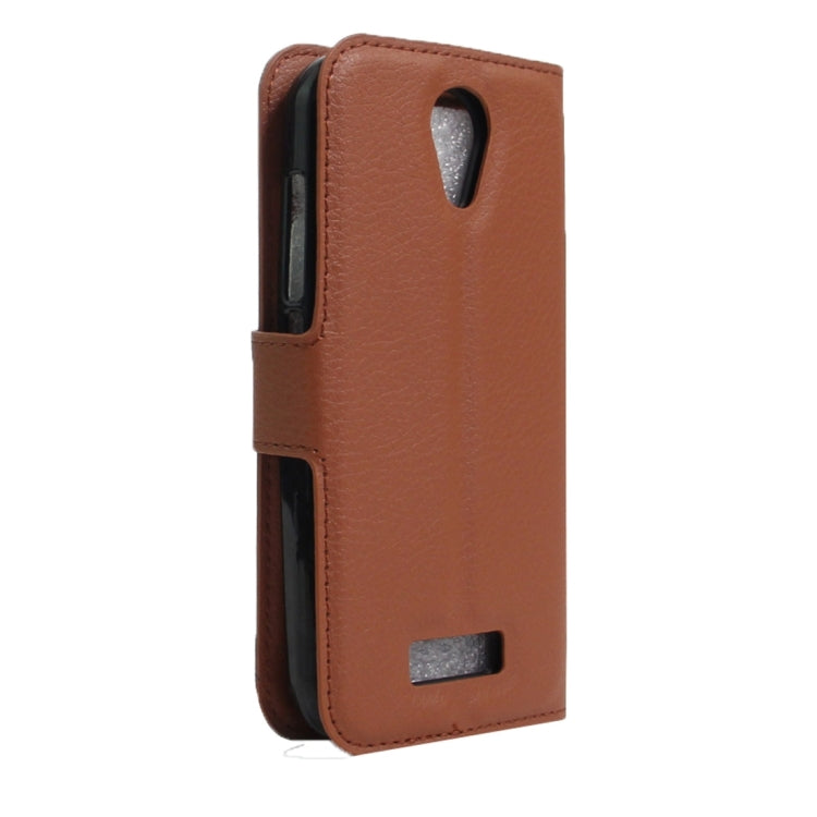 For DOOGEE X3 Litchi Texture Horizontal Flip Leather Case with Magnetic Buckle & Holder & Card Slots & Wallet