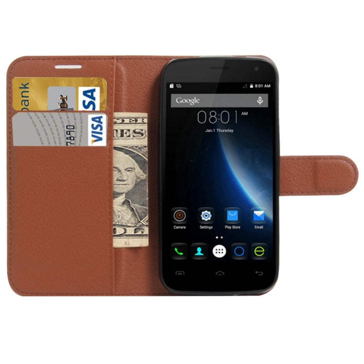 For DOOGEE X3 Litchi Texture Horizontal Flip Leather Case with Magnetic Buckle & Holder & Card Slots & Wallet