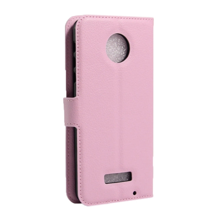 For Motorola Moto Z Force Litchi Texture Horizontal Flip Leather Case with Magnetic Buckle & Holder & Card Slots & Wallet