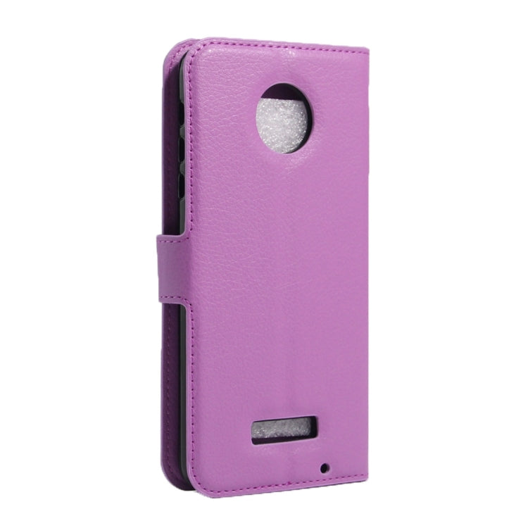 For Motorola Moto Z Force Litchi Texture Horizontal Flip Leather Case with Magnetic Buckle & Holder & Card Slots & Wallet