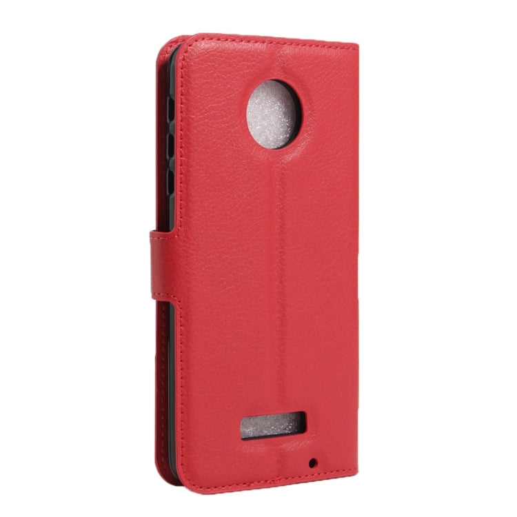 For Motorola Moto Z Force Litchi Texture Horizontal Flip Leather Case with Magnetic Buckle & Holder & Card Slots & Wallet