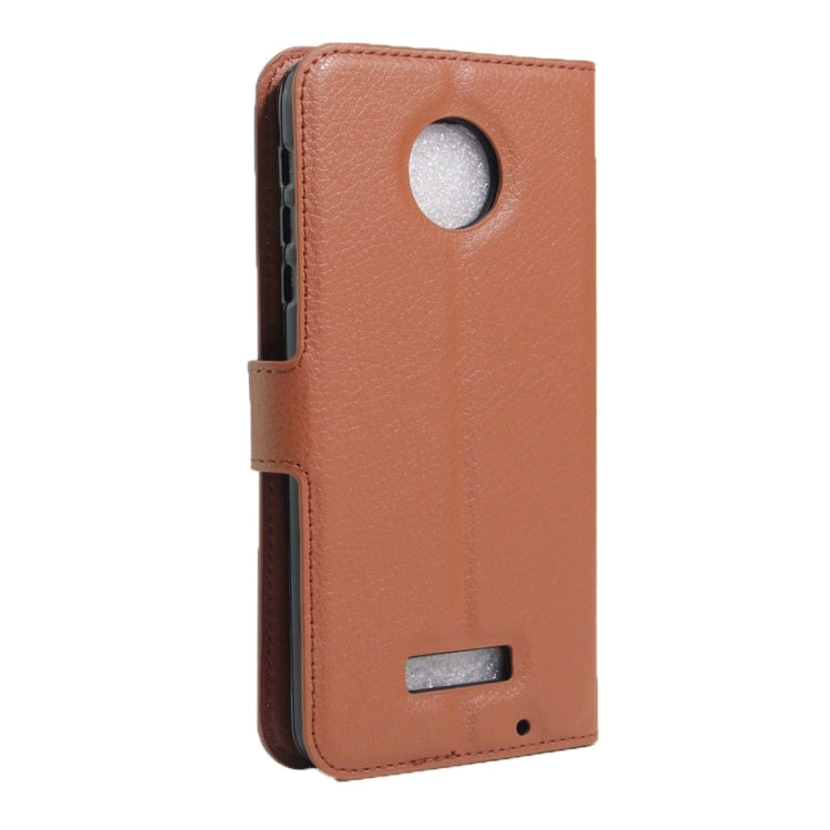 For Motorola Moto Z Force Litchi Texture Horizontal Flip Leather Case with Magnetic Buckle & Holder & Card Slots & Wallet