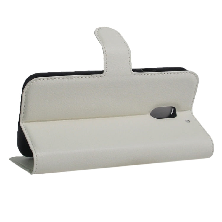 For Motorola Moto E (3rd Gen) Litchi Texture Horizontal Flip Leather Case with Magnetic Buckle & Holder & Card Slots & Wallet