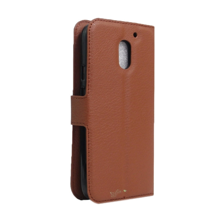 For Motorola Moto E (3rd Gen) Litchi Texture Horizontal Flip Leather Case with Magnetic Buckle & Holder & Card Slots & Wallet