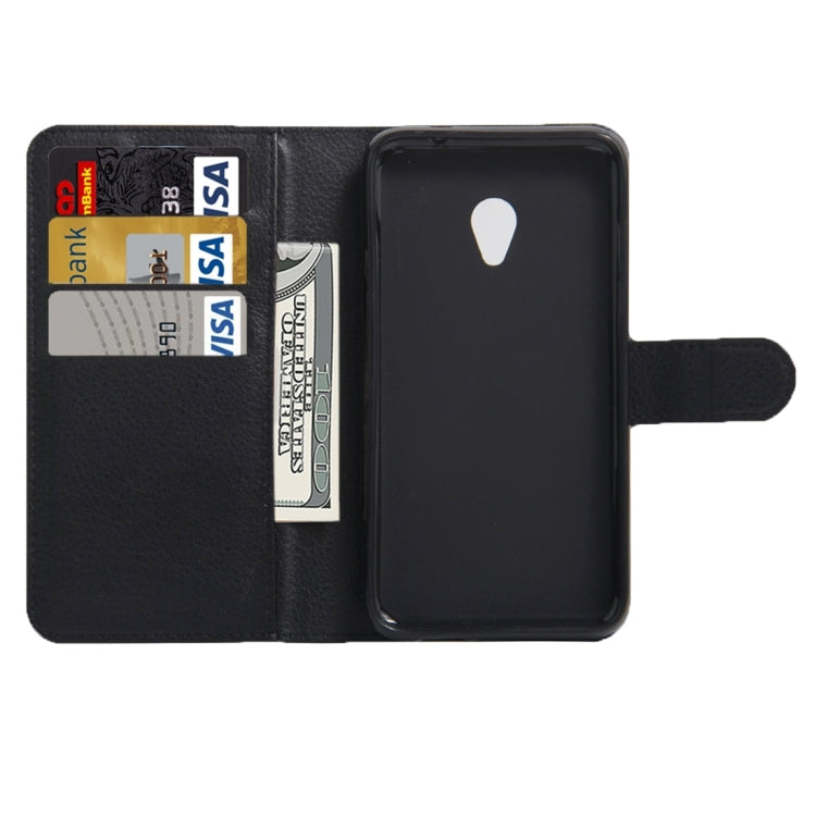 For Vodafone Smart Turbo 7 Litchi Texture Horizontal Flip Leather Case with Magnetic Buckle & Holder & Card Slots & Wallet