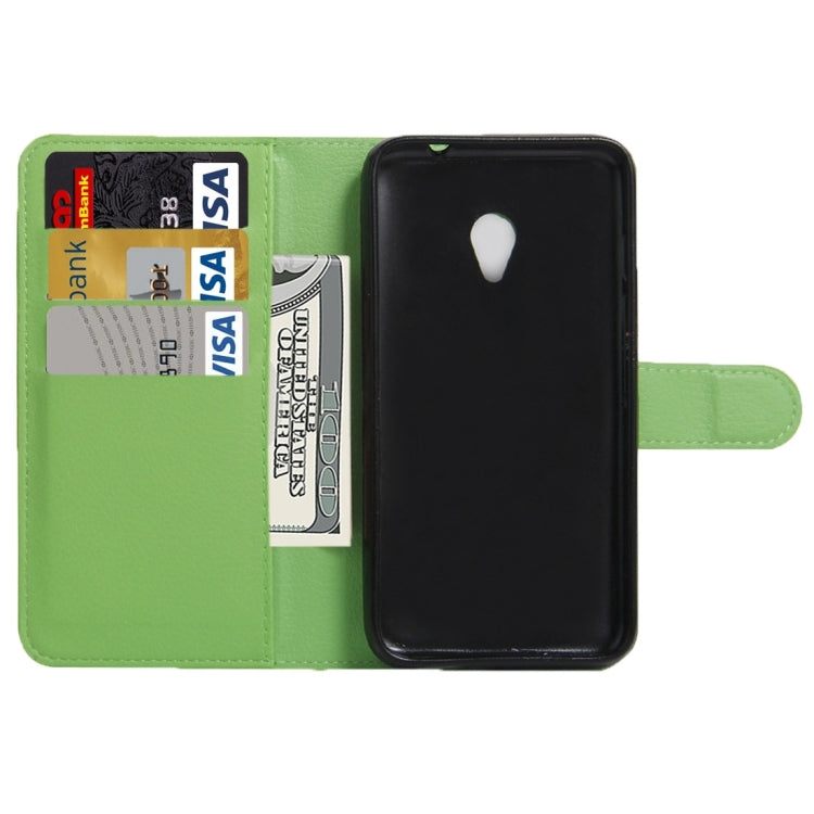 For Vodafone Smart Turbo 7 Litchi Texture Horizontal Flip Leather Case with Magnetic Buckle & Holder & Card Slots & Wallet