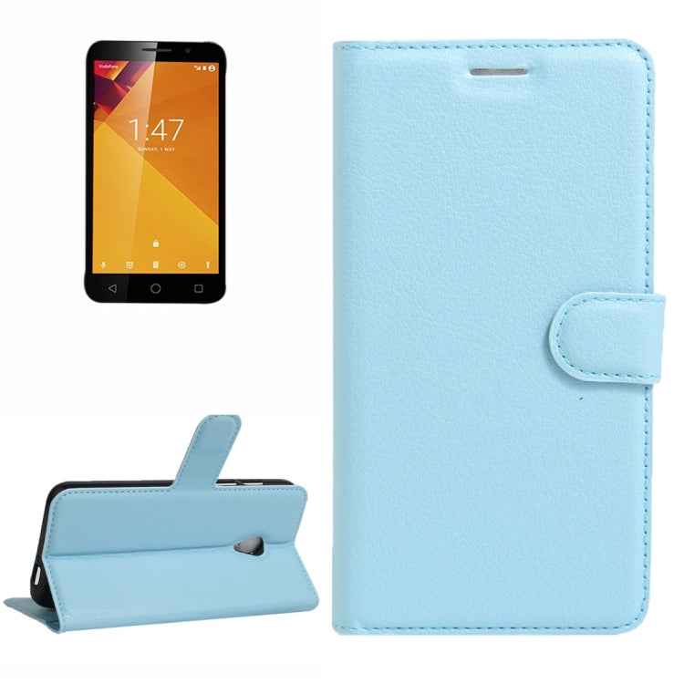 For Vodafone Smart Turbo 7 Litchi Texture Horizontal Flip Leather Case with Magnetic Buckle & Holder & Card Slots & Wallet