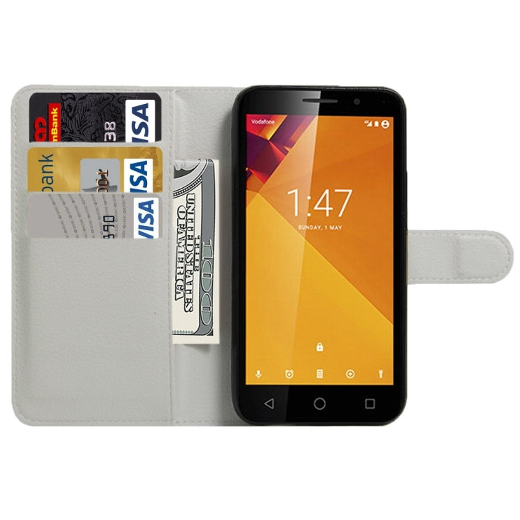 For Vodafone Smart Turbo 7 Litchi Texture Horizontal Flip Leather Case with Magnetic Buckle & Holder & Card Slots & Wallet
