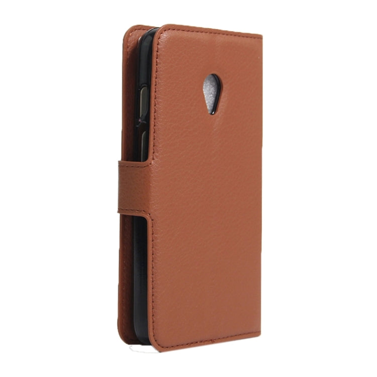 For Vodafone Smart Turbo 7 Litchi Texture Horizontal Flip Leather Case with Magnetic Buckle & Holder & Card Slots & Wallet
