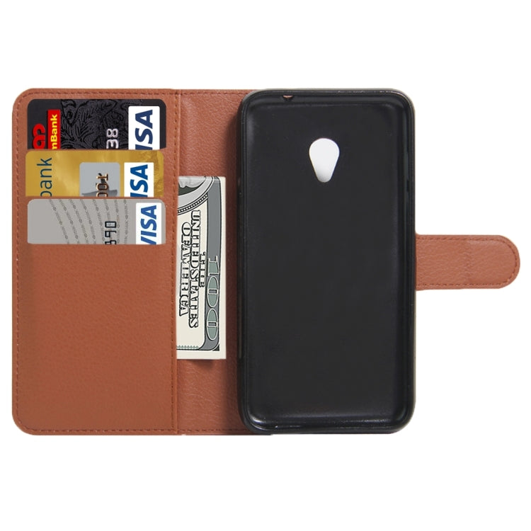 For Vodafone Smart Turbo 7 Litchi Texture Horizontal Flip Leather Case with Magnetic Buckle & Holder & Card Slots & Wallet