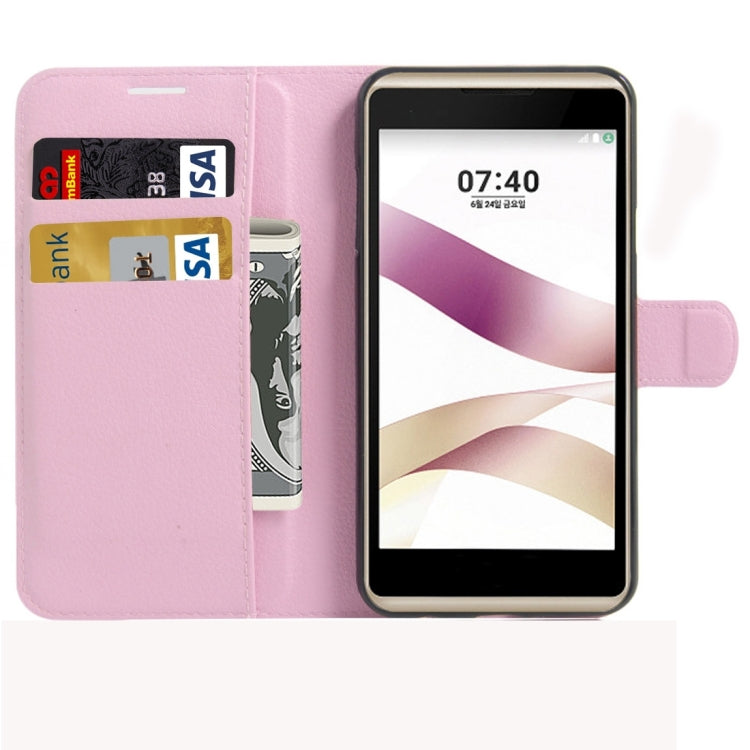 For LG X Skin / X Style Litchi Texture Horizontal Flip Leather Case with Magnetic Buckle & Holder & Card Slots & Wallet