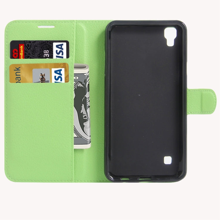 For LG X Skin / X Style Litchi Texture Horizontal Flip Leather Case with Magnetic Buckle & Holder & Card Slots & Wallet