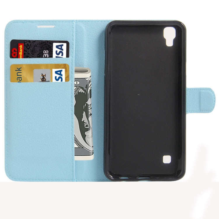 For LG X Skin / X Style Litchi Texture Horizontal Flip Leather Case with Magnetic Buckle & Holder & Card Slots & Wallet