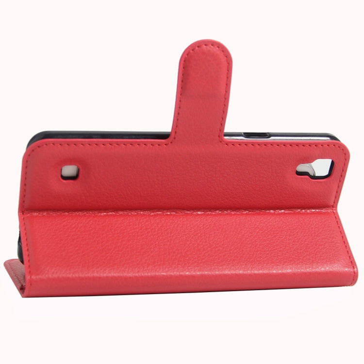 For LG X Skin / X Style Litchi Texture Horizontal Flip Leather Case with Magnetic Buckle & Holder & Card Slots & Wallet
