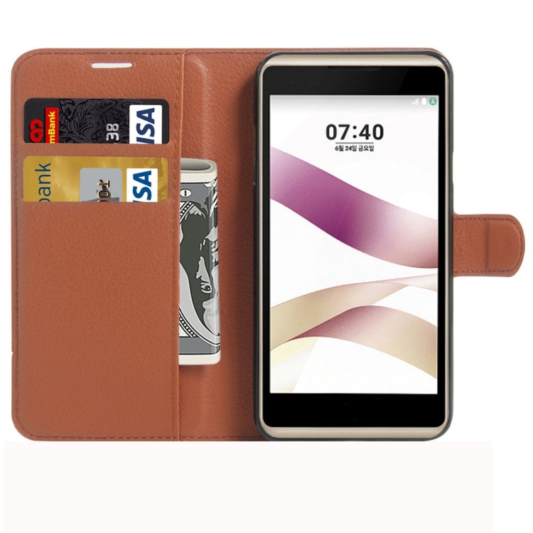 For LG X Skin / X Style Litchi Texture Horizontal Flip Leather Case with Magnetic Buckle & Holder & Card Slots & Wallet