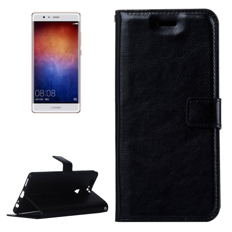 For Huawei P9 Plus Crazy Horse Texture Horizontal Flip PU Leather Protective Case with Holder & Card Slots & Wallet & Photo Frame