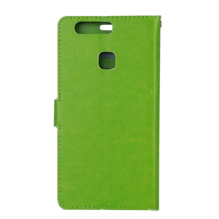 For Huawei P9 Plus Crazy Horse Texture Horizontal Flip PU Leather Protective Case with Holder & Card Slots & Wallet & Photo Frame