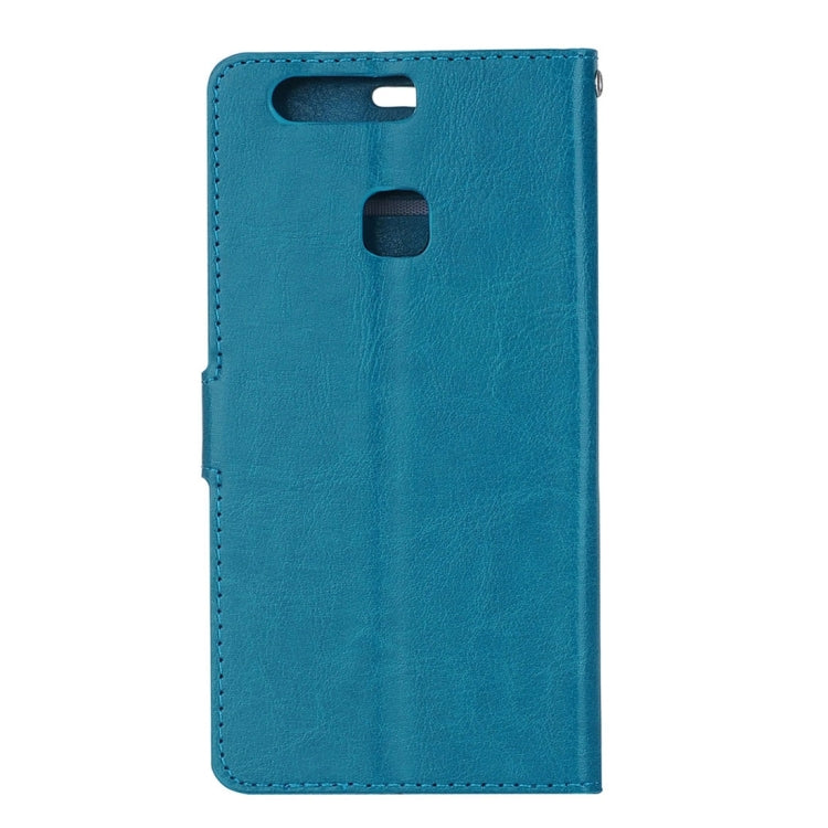 For Huawei P9 Plus Crazy Horse Texture Horizontal Flip PU Leather Protective Case with Holder & Card Slots & Wallet & Photo Frame