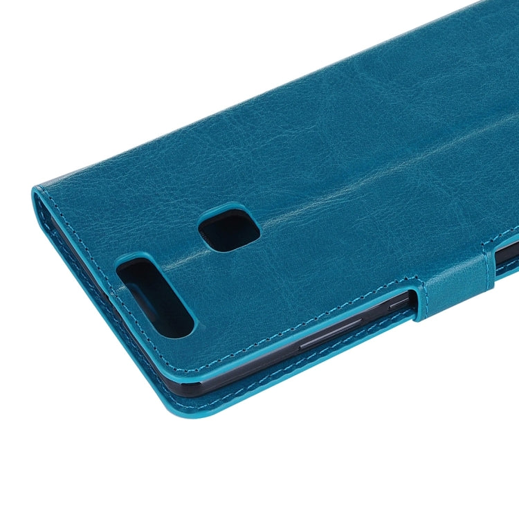 For Huawei P9 Plus Crazy Horse Texture Horizontal Flip PU Leather Protective Case with Holder & Card Slots & Wallet & Photo Frame