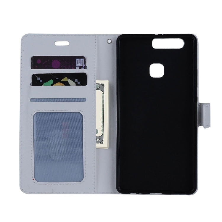 For Huawei P9 Plus Crazy Horse Texture Horizontal Flip PU Leather Protective Case with Holder & Card Slots & Wallet & Photo Frame