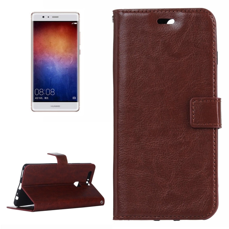 For Huawei P9 Plus Crazy Horse Texture Horizontal Flip PU Leather Protective Case with Holder & Card Slots & Wallet & Photo Frame