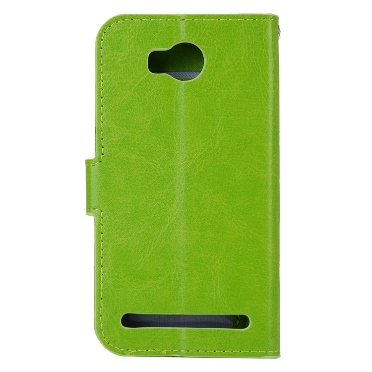 For Huawei Y3 II Crazy Horse Texture Horizontal Flip PU Leather Protective Case with Holder & Card Slots & Wallet & Photo Frame