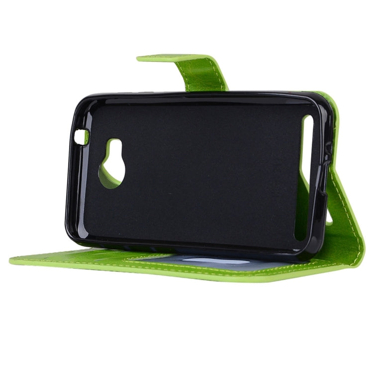 For Huawei Y3 II Crazy Horse Texture Horizontal Flip PU Leather Protective Case with Holder & Card Slots & Wallet & Photo Frame