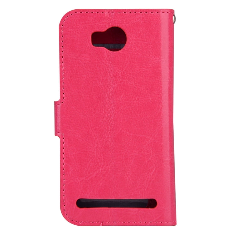 For Huawei Y3 II Crazy Horse Texture Horizontal Flip PU Leather Protective Case with Holder & Card Slots & Wallet & Photo Frame