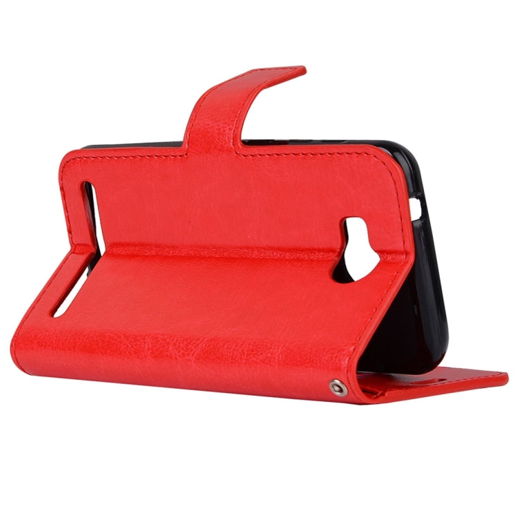 For Huawei Y3 II Crazy Horse Texture Horizontal Flip PU Leather Protective Case with Holder & Card Slots & Wallet & Photo Frame