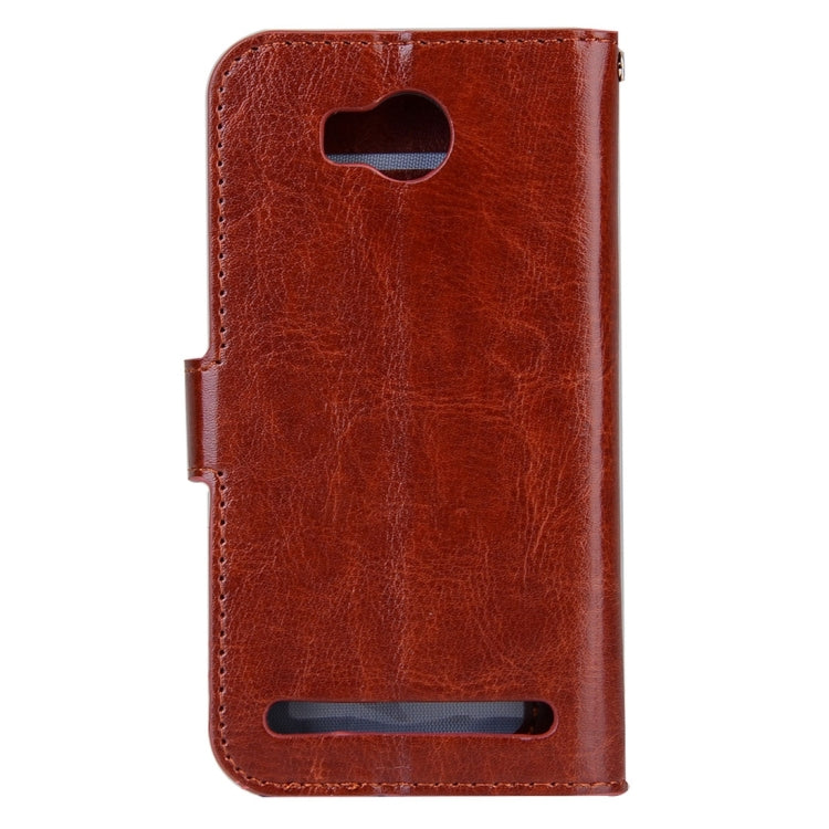 For Huawei Y3 II Crazy Horse Texture Horizontal Flip PU Leather Protective Case with Holder & Card Slots & Wallet & Photo Frame