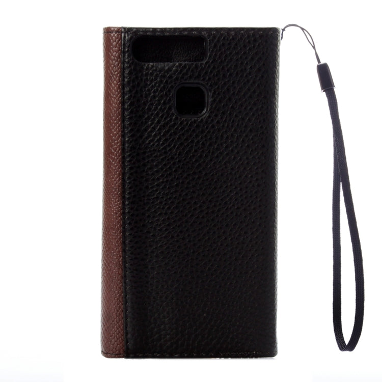 For Huawei  P9 Envelope Style Litchi Texture Horizontal Flip Leather Case with Magnetic Buckle & Holder & Card Slots & Photo frame & Wallet