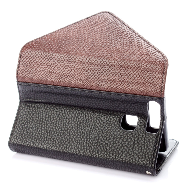 For Huawei  P9 Envelope Style Litchi Texture Horizontal Flip Leather Case with Magnetic Buckle & Holder & Card Slots & Photo frame & Wallet