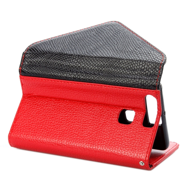 For Huawei  P9 Envelope Style Litchi Texture Horizontal Flip Leather Case with Magnetic Buckle & Holder & Card Slots & Photo frame & Wallet