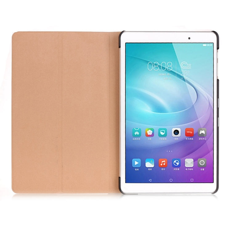 For Huawei MediaPad M2 Youth Version FDR-A01W 10.1 inch Stone Texture Horizontal Flip Leather Case with 2-folding Holder