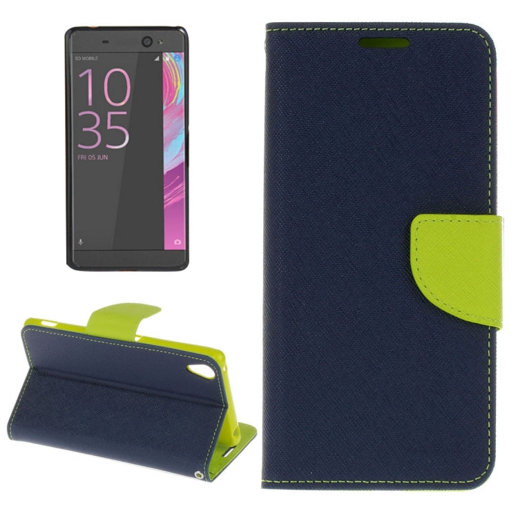 For Sony Xperia C6 Ultra Cross Texture Horizontal Flip Leather Case with Magnetic Buckle & Holder & Card Slots & Wallet