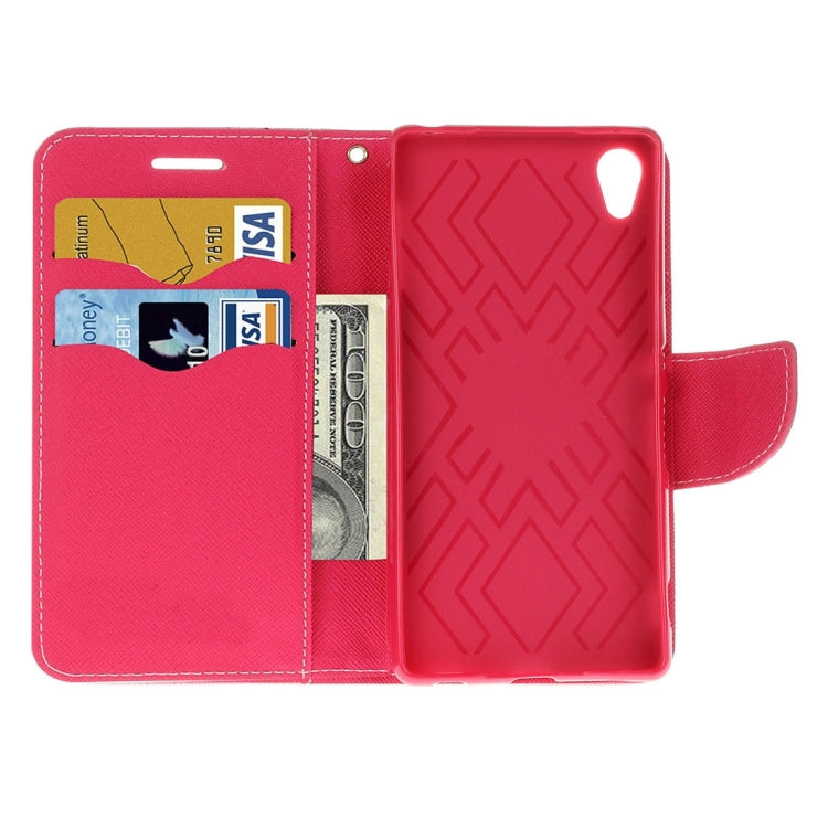 For Sony Xperia C6 Ultra Cross Texture Horizontal Flip Leather Case with Magnetic Buckle & Holder & Card Slots & Wallet