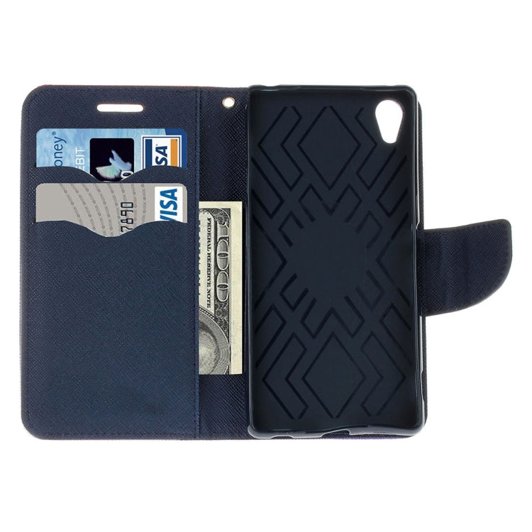 For Sony Xperia C6 Ultra Cross Texture Horizontal Flip Leather Case with Magnetic Buckle & Holder & Card Slots & Wallet