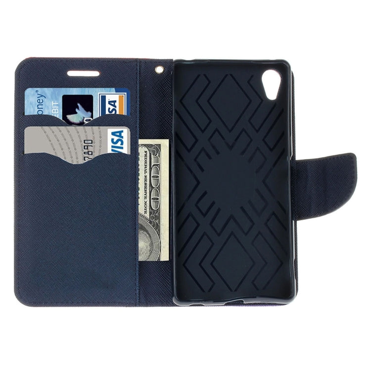 For Sony Xperia C6 Ultra Cross Texture Horizontal Flip Leather Case with Magnetic Buckle & Holder & Card Slots & Wallet
