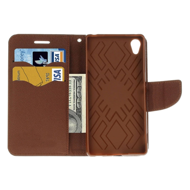 For Sony Xperia C6 Ultra Cross Texture Horizontal Flip Leather Case with Magnetic Buckle & Holder & Card Slots & Wallet