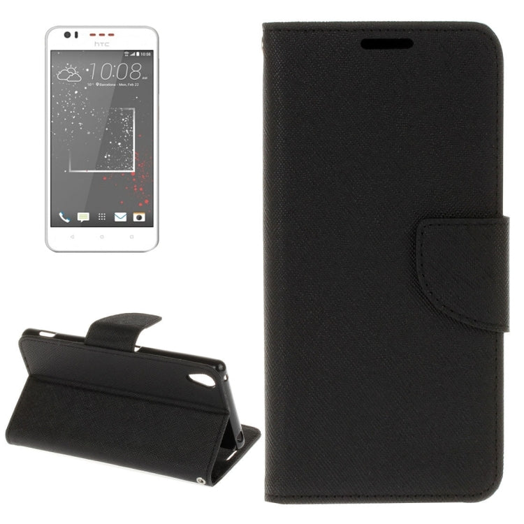 For HTC Desire 825 Cross Texture Horizontal Flip Leather Case with Magnetic Buckle & Holder & Card Slots & Wallet