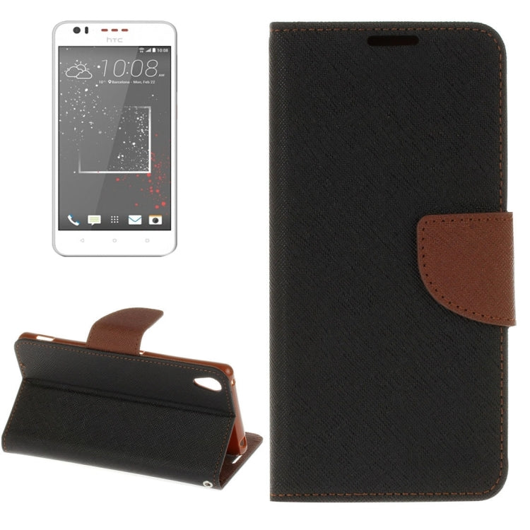 For HTC Desire 825 Cross Texture Horizontal Flip Leather Case with Magnetic Buckle & Holder & Card Slots & Wallet