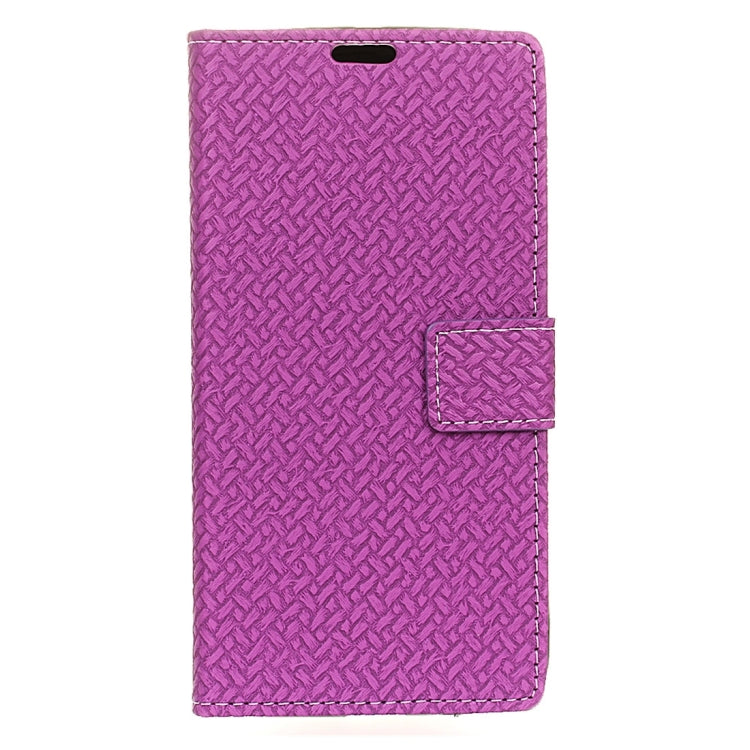 For Sony Xperia X Compact Weaving Texture Horizontal Flip PU Leather Case with Magnetic Buckle & Holder & Card Slots & Wallet & Photo Frame